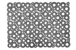 Gummimåtte skrabemåtte Bubbles grå 50 x 70 cm